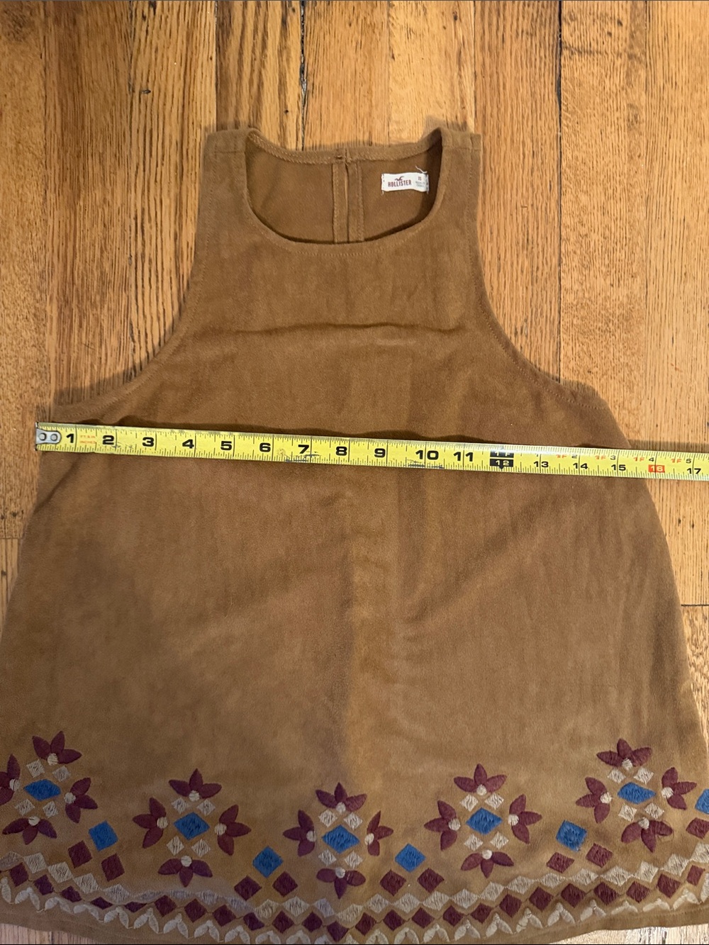 Hollister Brown Suede-Look Sleeveless Top - Picture 6 of 6